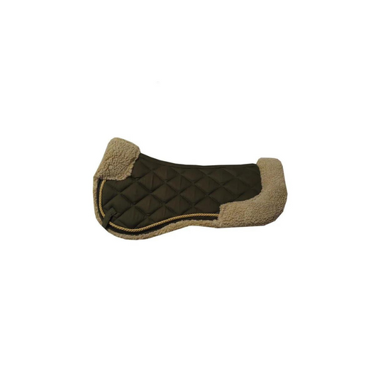 Diamond Patterned Khaki Saddle Under Plush 