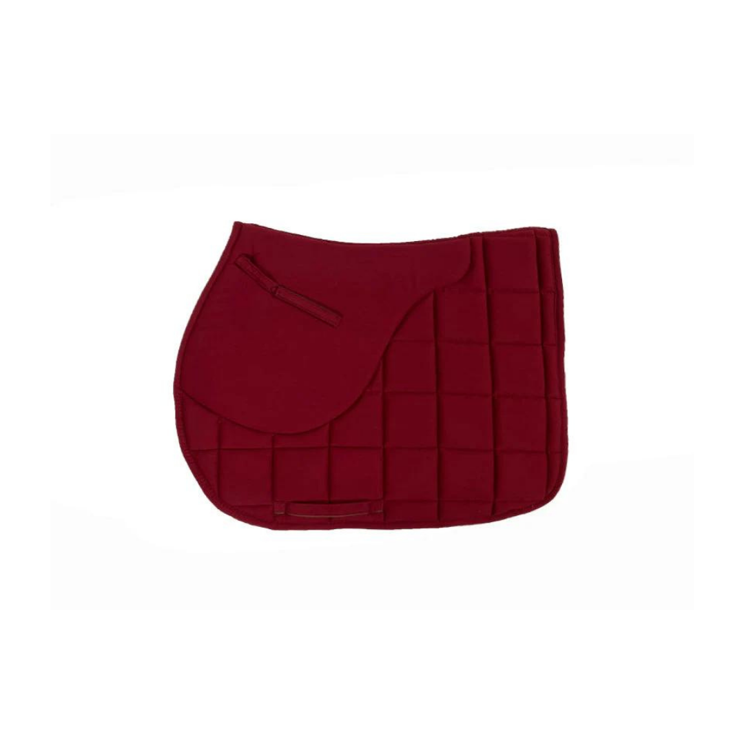 Square Patterned Claret Red Saddle Bottom