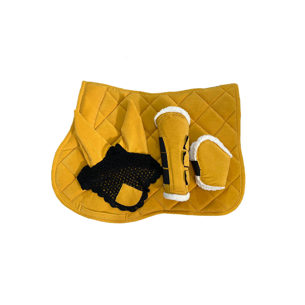 Yellow Suede Under Saddle Set