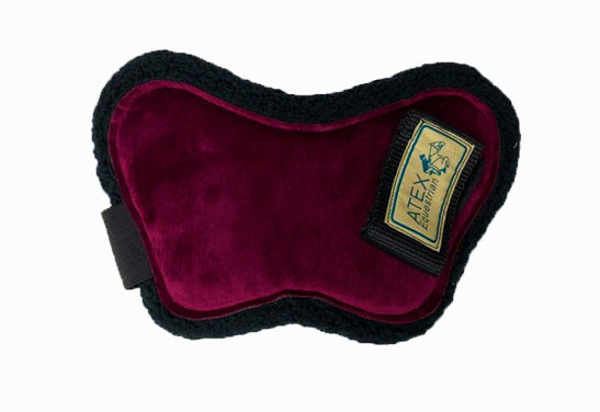 Burgundy Silk Velvet Under-Saddle Set